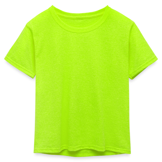 Kid's 50/50 Neon T-Shirt :=_?UY%+^'!^'+%&/() - neon green