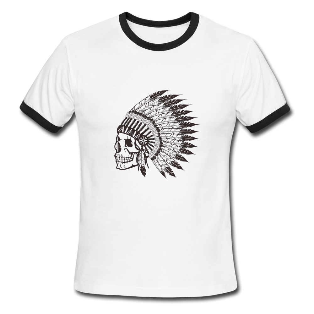 Men's Ringer T-Shirt - white/black