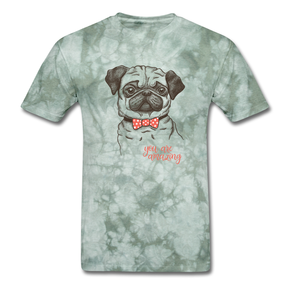 Men's T-Shirt - military green tie dye