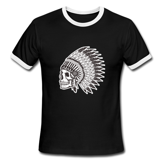 Men's Ringer T-Shirt - black/white