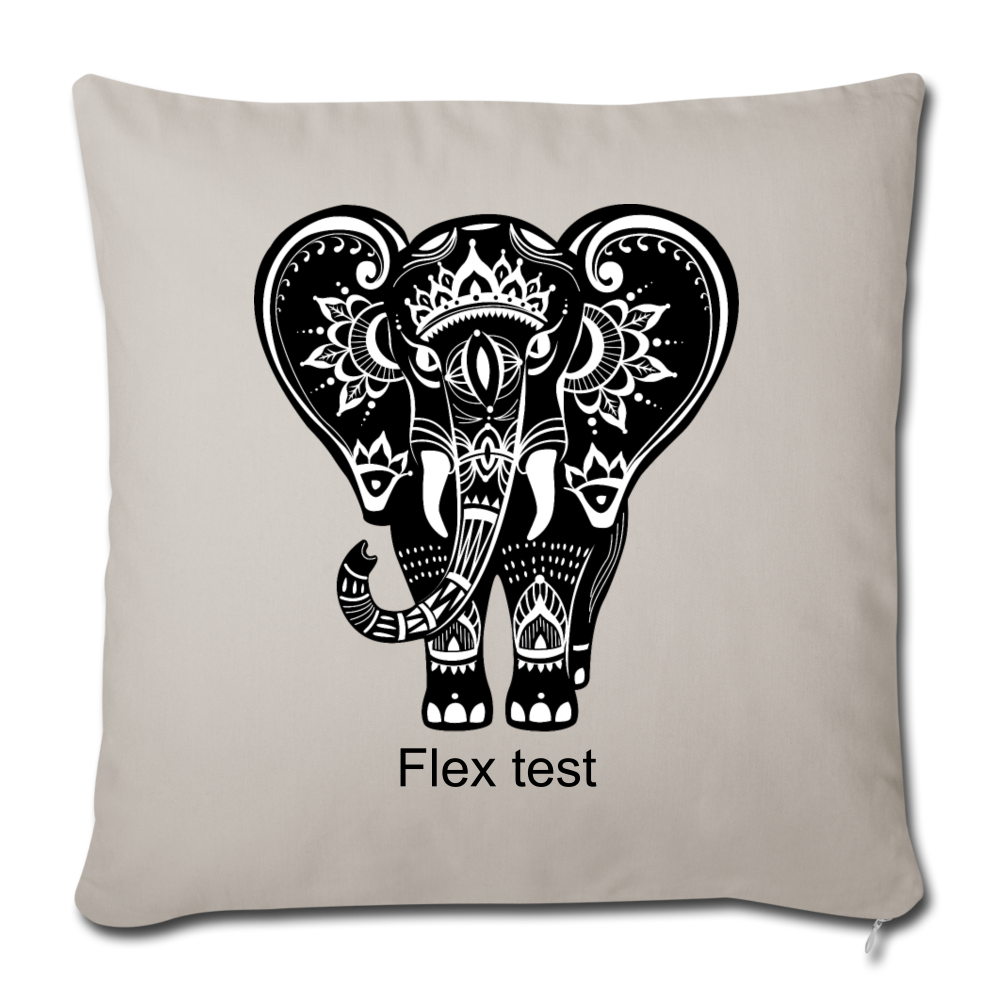 Throw Pillow Cover 18” x 18” - light grey