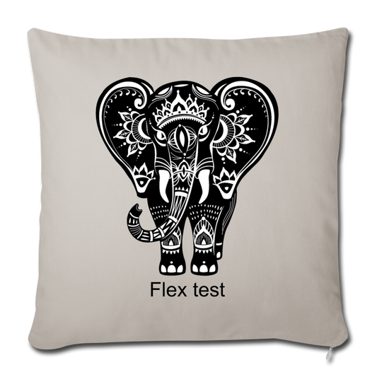 Throw Pillow Cover 18” x 18” - light grey