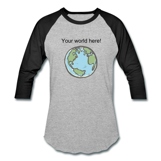 Baseball T-Shirt - heather gray/black