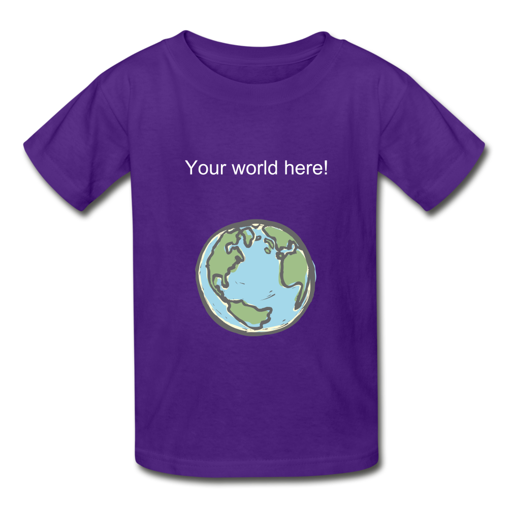 Gildan Ultra Cotton Youth T-Shirt - purple