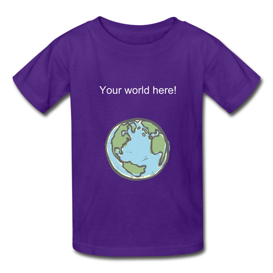 Gildan Ultra Cotton Youth T-Shirt - purple