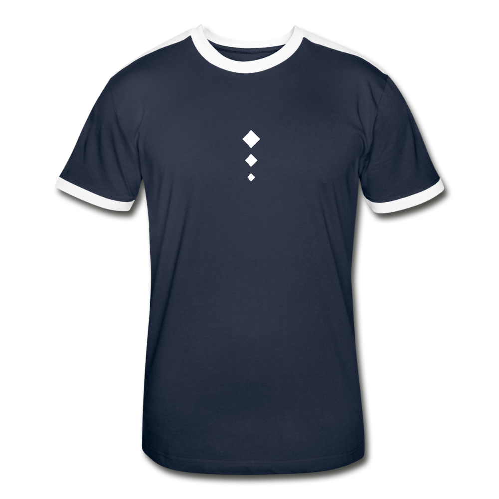 Men's Retro T-Shirt - navy/white