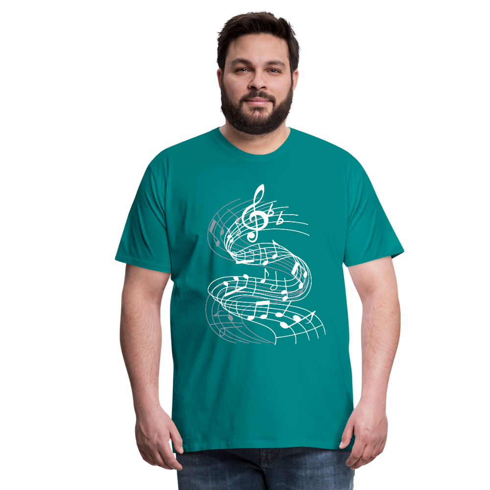 Men's Premium T-Shirt test edit - teal