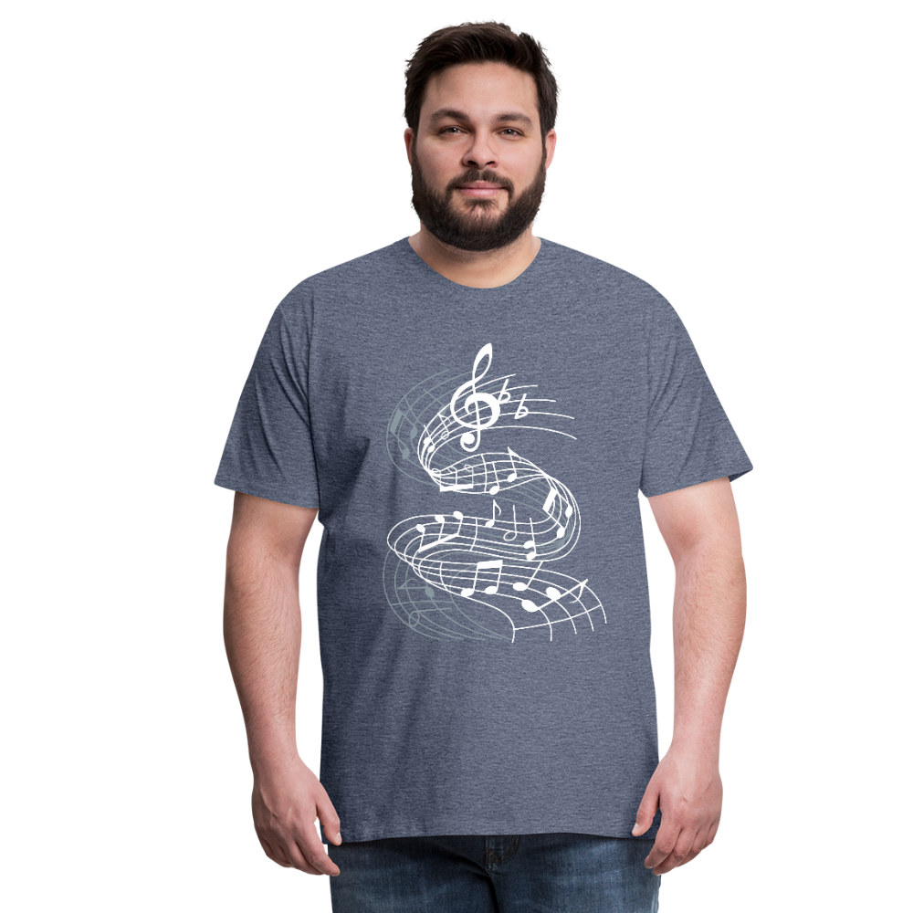 Men's Premium T-Shirt test edit - heather blue