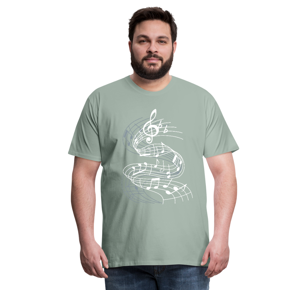 Men's Premium T-Shirt test edit - steel green